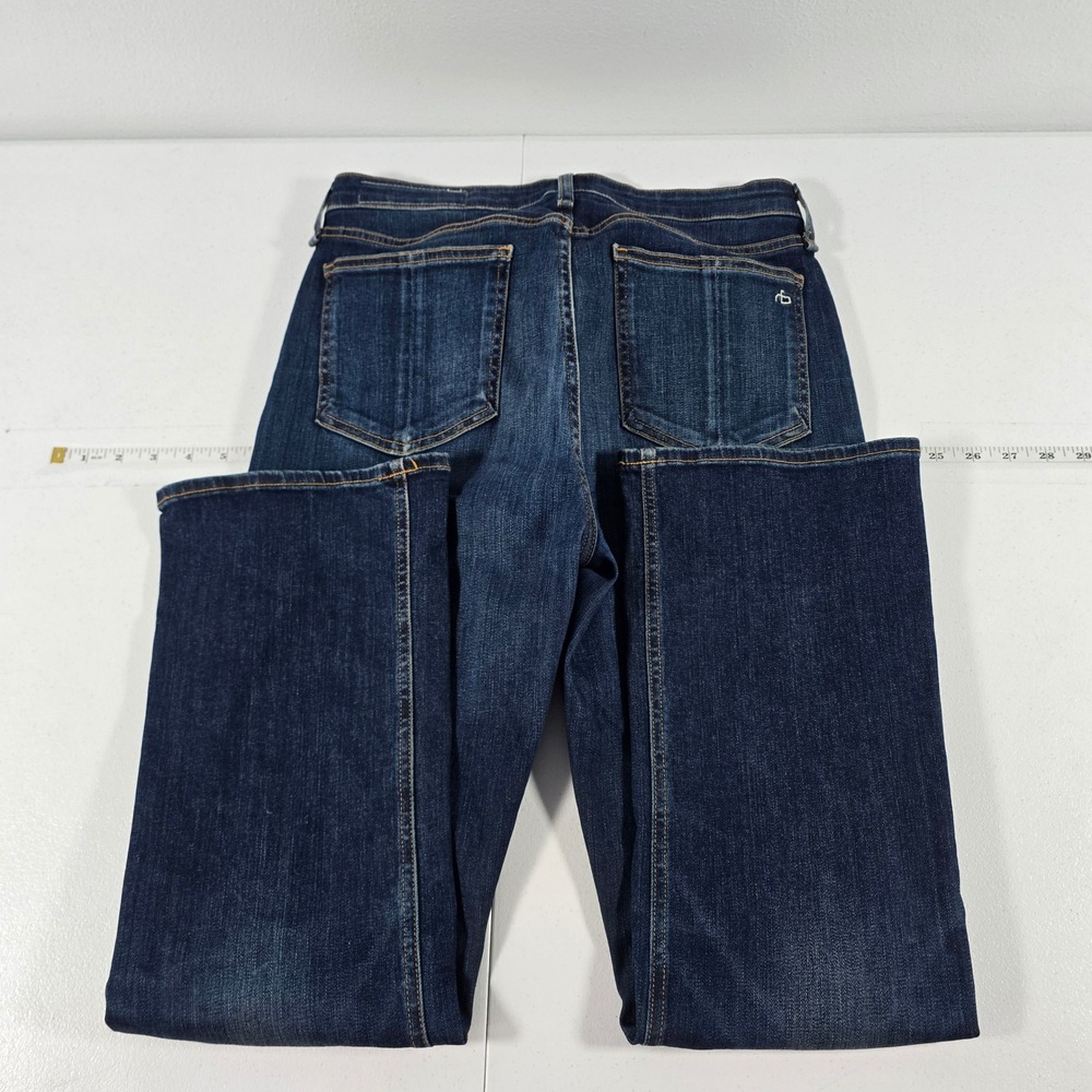 Rag & Bone Nina High-Rise Ankle Flare Jeans Carla Wash WDD19H2649K5CA Size 28 - Picture 2 of 10